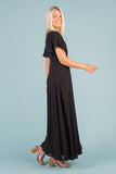 Naples Flutter Sleeve Wrap Maxi