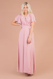 Naples Flutter Sleeve Wrap Maxi