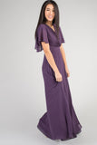 Naples Flutter Sleeve Wrap Maxi