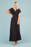 Naples Flutter Sleeve Wrap Maxi