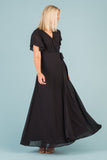 Naples Flutter Sleeve Wrap Maxi
