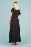Naples Flutter Sleeve Wrap Maxi