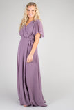 Naples Flutter Sleeve Wrap Maxi