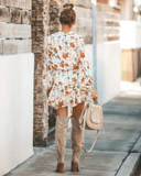 Vienne Floral Adjustable Balloon Sleeve Dress