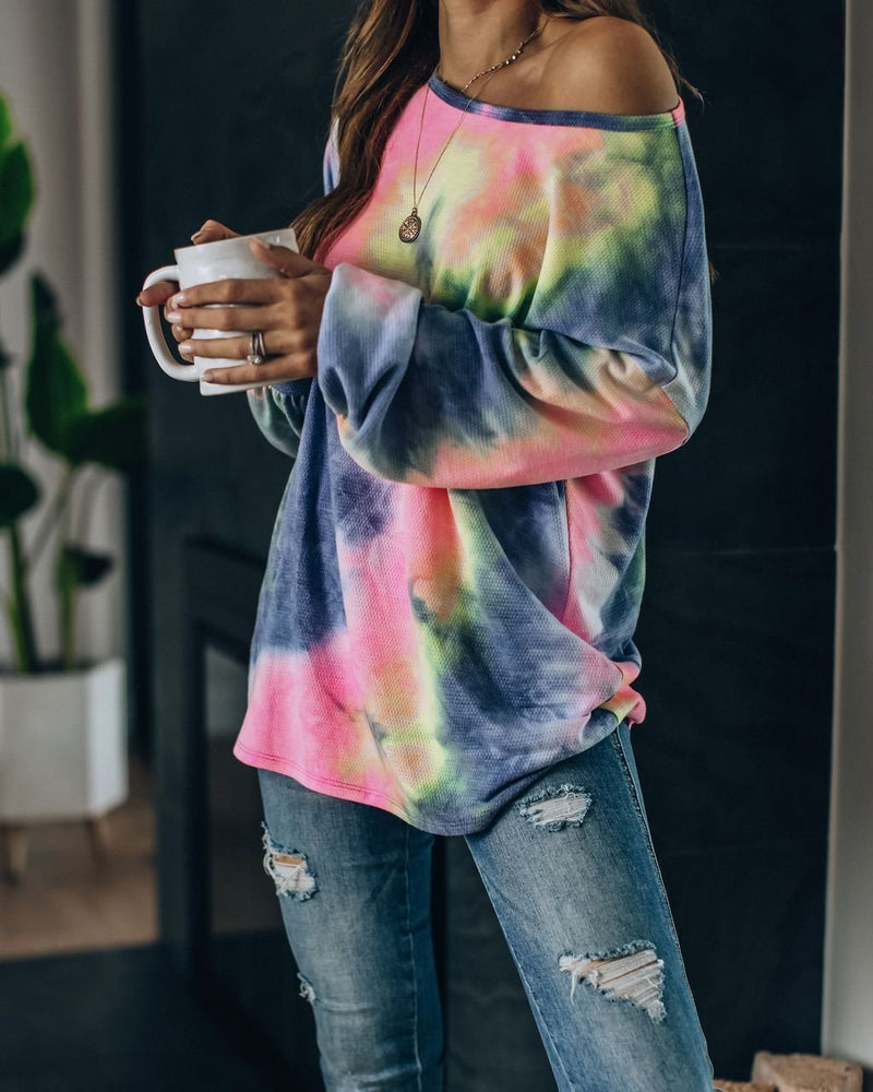 Fairgrounds Tie Dye Relaxed Knit Top