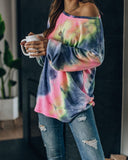 Fairgrounds Tie Dye Relaxed Knit Top