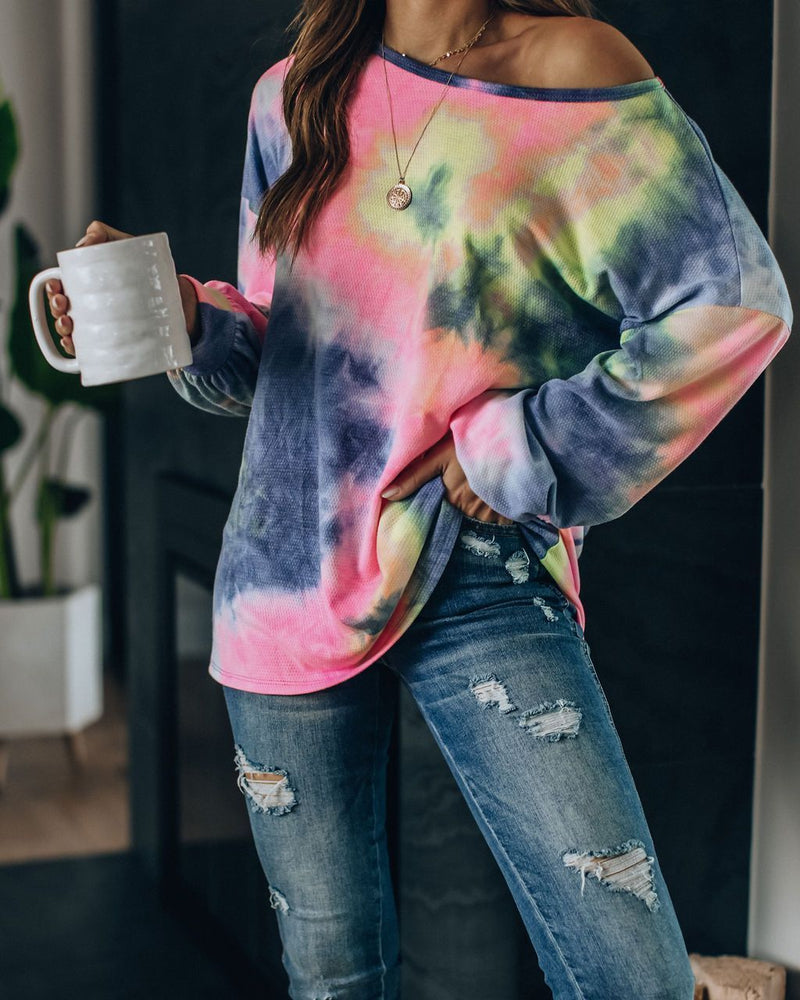 Fairgrounds Tie Dye Relaxed Knit Top