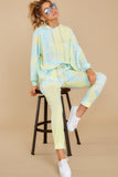 Dreaming In Color Yellow Multi Tie Dye Joggers