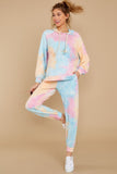Dreaming In Color Pink Multi Tie Dye Joggers