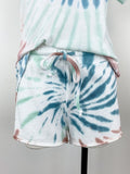 Z Supply The Multi Color Tie Dye Short in Desert White Combo
