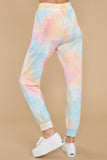 Dreaming In Color Pink Multi Tie Dye Joggers