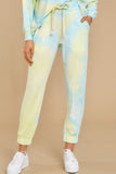Dreaming In Color Yellow Multi Tie Dye Joggers