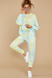 Dreaming In Color Yellow Multi Tie Dye Joggers