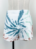 Z Supply The Multi Color Tie Dye Short in Desert White Combo
