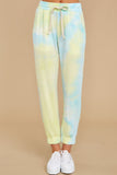 Dreaming In Color Yellow Multi Tie Dye Joggers