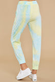 Dreaming In Color Yellow Multi Tie Dye Joggers