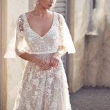 Fashion Lace V-Neck Halter Evening Maxi Dress