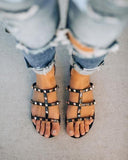 Broderick Studded Sandal - Black