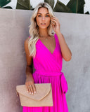 Diana Sleeveless Maxi Dress - Fuchsia