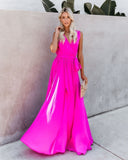 Diana Sleeveless Maxi Dress - Fuchsia