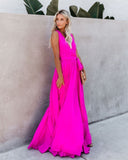 Diana Sleeveless Maxi Dress - Fuchsia