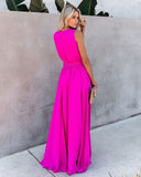 Diana Sleeveless Maxi Dress - Fuchsia