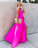 Diana Sleeveless Maxi Dress - Fuchsia