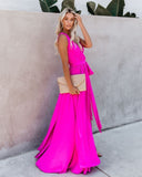 Diana Sleeveless Maxi Dress - Fuchsia