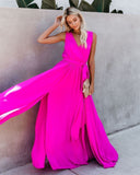 Diana Sleeveless Maxi Dress - Fuchsia