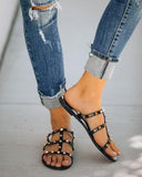 Broderick Studded Sandal - Black