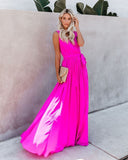 Diana Sleeveless Maxi Dress - Fuchsia