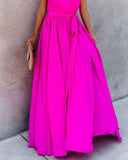 Diana Sleeveless Maxi Dress - Fuchsia