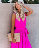 Diana Sleeveless Maxi Dress - Fuchsia
