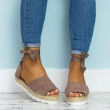 Platform Lace-Up Summer Sandals Shoes