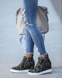 Extra Mile Wedge Sneaker - Camo
