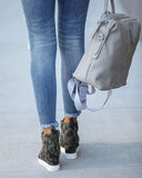Extra Mile Wedge Sneaker - Camo