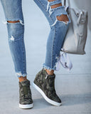 Extra Mile Wedge Sneaker - Camo