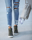 Extra Mile Wedge Sneaker - Camo