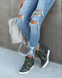 Extra Mile Wedge Sneaker - Camo