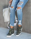 Extra Mile Wedge Sneaker - Camo