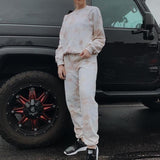 Latest And Cozy Tie Dye Long Sleeve Lounge Set