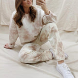 Latest And Cozy Tie Dye Long Sleeve Lounge Set