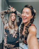 Personality Tie Dye Round Neck Long Sleeve Lounge Set
