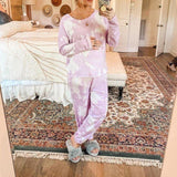 Latest Tie Dye Elasticized Waist Lounge Set