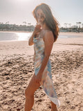 Tie Dye Long Slip Dress