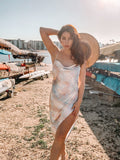 Tie Dye Long Slip Dress