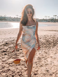 Tie Dye Long Slip Dress