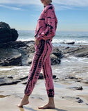 Trendy Tie Dye Round Neck Two Piece Set