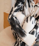 Cozy Hooded Tie Dye Long Sleeve Lounge Set