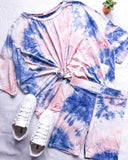 Lovely Tie Dye Round Neck Lounge Set